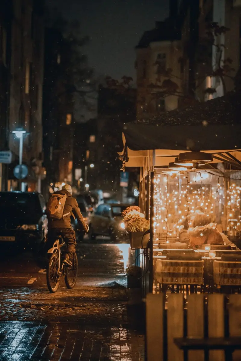 December night biking